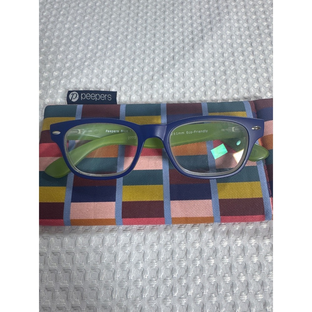 Peepers Reading Glasses Unisex +3.00 Bellissima Blue Green Blue Light NEW